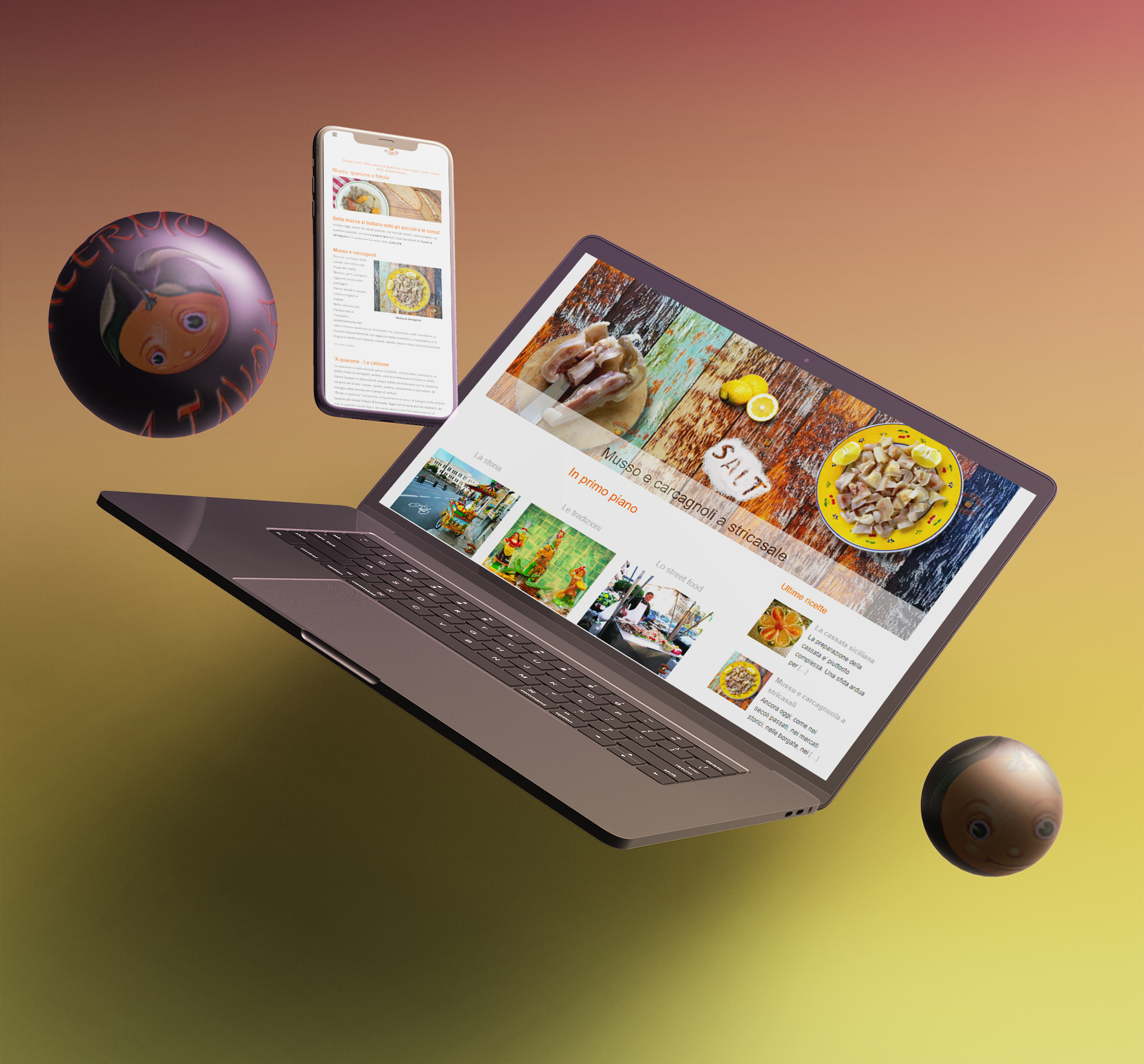 Web Design Project Restyling web site Palermo a Tavola