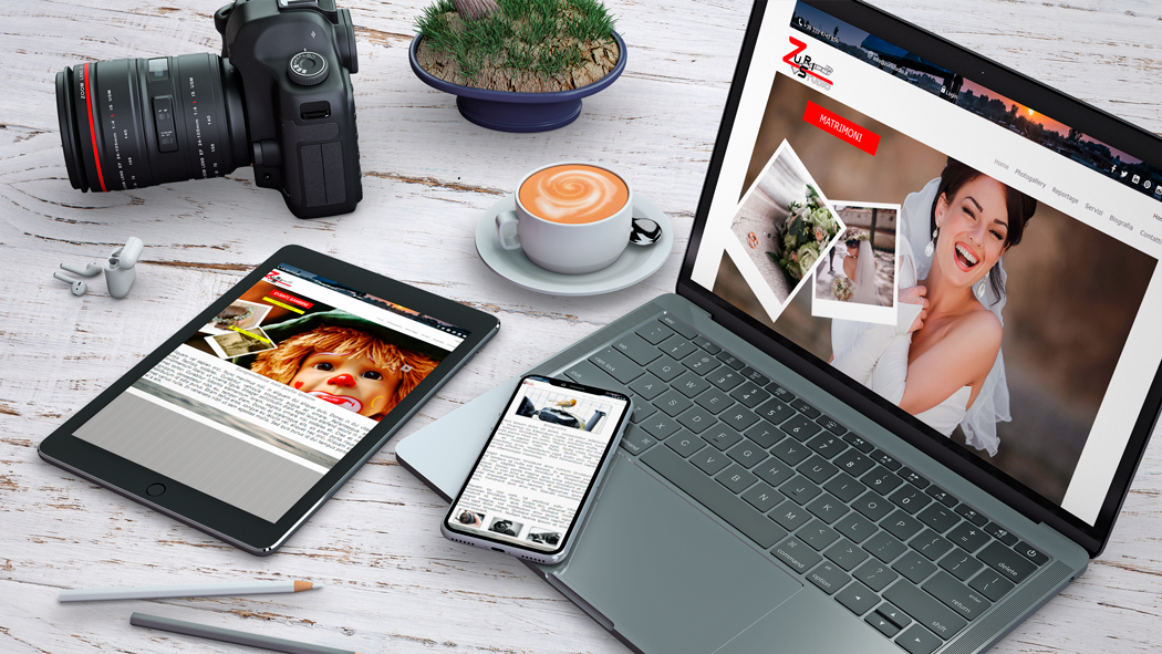 Web Design Project website Zuri Studio Photographer